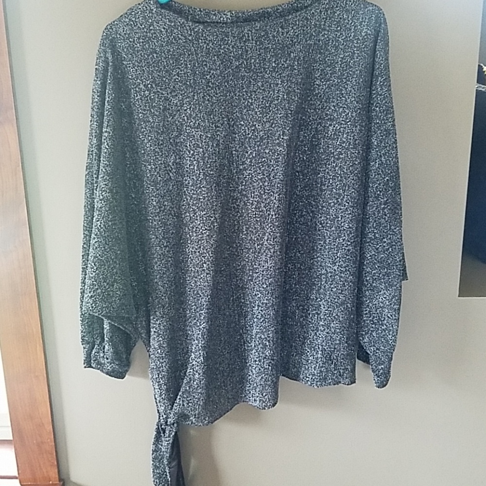 Silver sparkly top